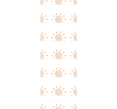 Roleta dla dzieci minimalistyczny pastelowy wzór w słońce - TenStickers