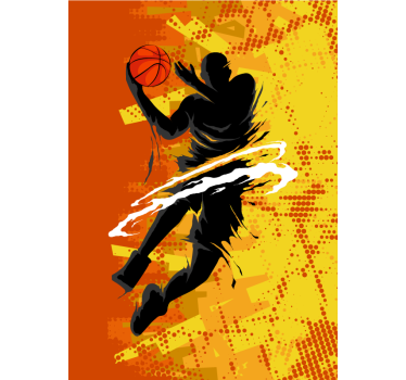Roleta sport Gracz koszykówki - TenStickers