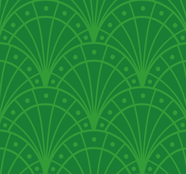 Zielona roleta art deco - TenStickers
