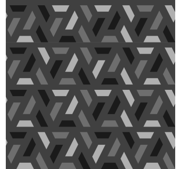 Roleta do salonu geometryczne trójkąty w odcieniach czerni - TenStickers