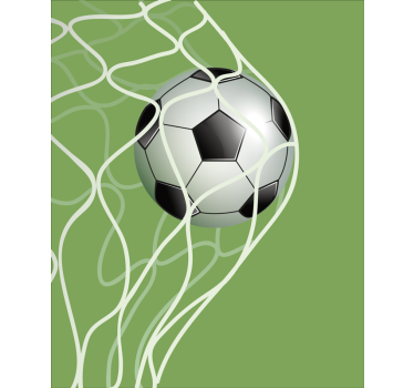 Roleta z motywem sportowym piłka w bramce - TenStickers