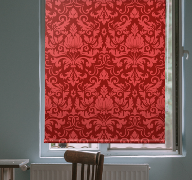 Elegancka roleta czerwona botaniczna łaska - TenStickers