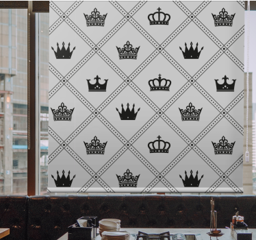 Elegancka roleta w korony - TenStickers