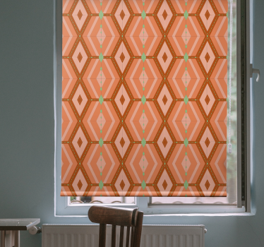 Klasyczna roleta 30s jesienne odcienie geometryczne - TenStickers