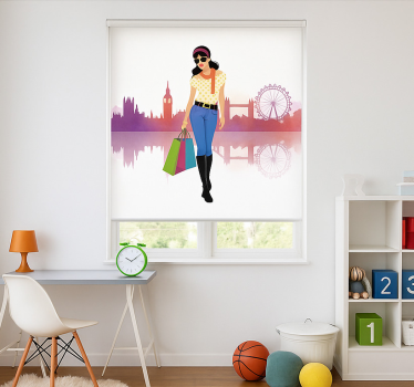 Roleta dla nastolatka dziewczyna z londynu - TenStickers