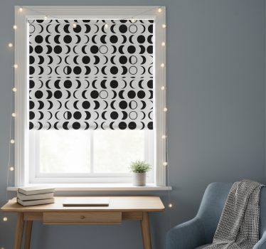 Roleta dla nastolatka w minimalistyczny wzór księżyca - TenStickers