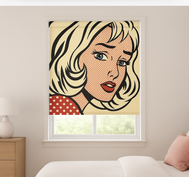 Roleta dla nastolatka w stylu pop art dziewczyny - TenStickers