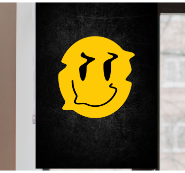 Zwariowana roleta projekt uśmiechniętej buźki - TenStickers