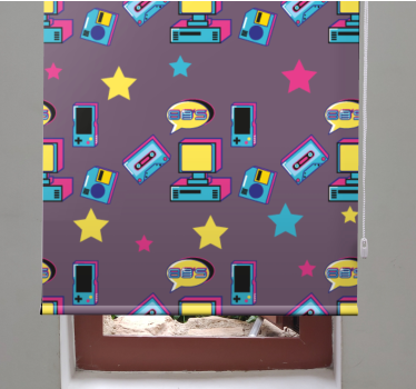 Roleta gamer z ikonami retro gier - TenStickers