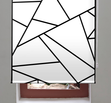 Roleta do łazienki geometryczne linie - TenStickers
