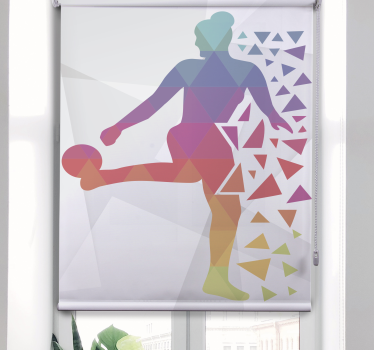 Roleta sport geometryczny piłkarz - TenStickers
