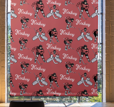 Roleta sportowa hokeiści drukują - TenStickers