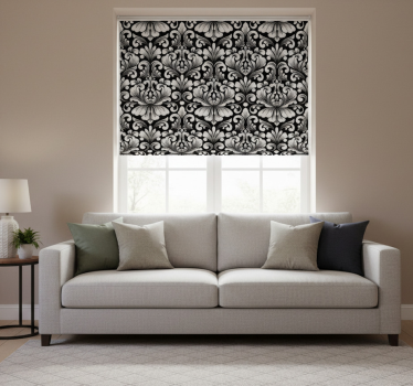 Roleta vintage z elegancką kompozycją botaniczną - TenStickers
