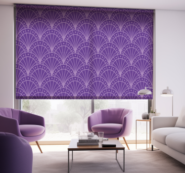 Roleta do salonu minimalistyczne liliowe artdeco - TenStickers