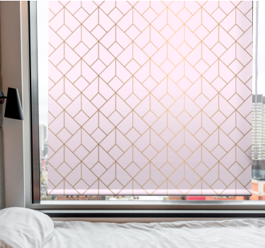 Elegancka roleta układ w stylu geometrycznym - TenStickers