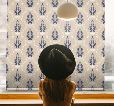 Elegancka roleta wdzięczny motyw botaniczny - TenStickers