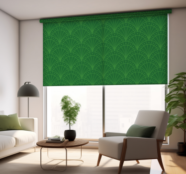 Zielona roleta art deco - TenStickers