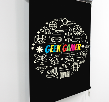 Zwariowana roleta doodle z gier - TenStickers