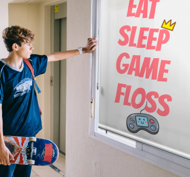 Zwariowana roleta motyw stylu życia gracza - TenStickers