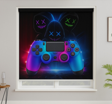 Roleta gamer neonowi tajemniczy gracze - TenStickers