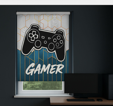 Roleta gamer sześciokątny projekt gracza - TenStickers