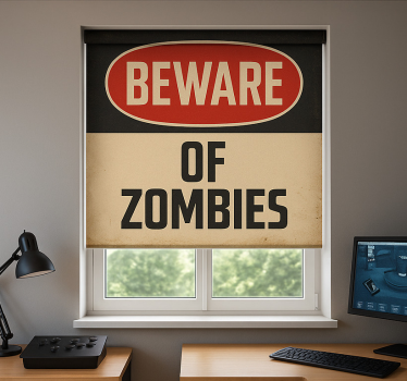 Roleta gamer uważaj na zombie - TenStickers