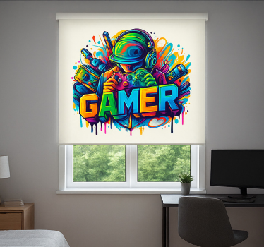 Roleta gamer zamknięty w graczu - TenStickers
