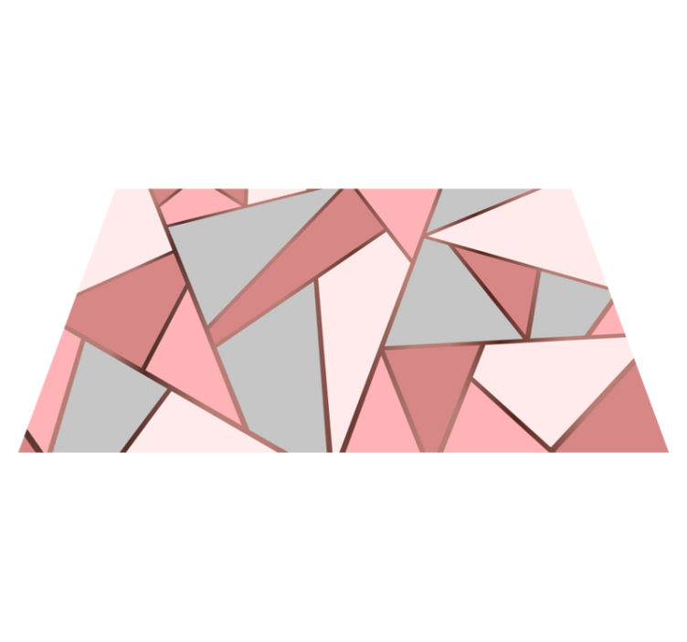 Oryginalne podkładki na stół Różowe trójkąty - TenStickers