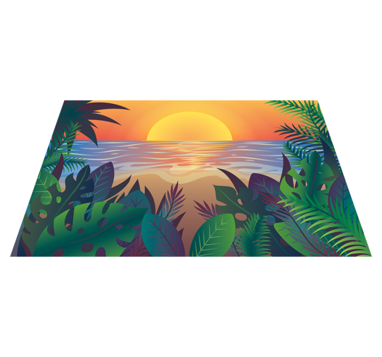 Podkładki pod talerze Plaża tropikalna - TenStickers