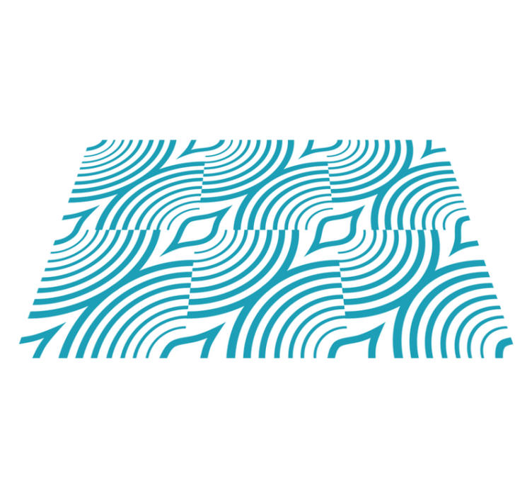 Podkładka na stół nowoczesna zakrzywiony wzór fali - TenStickers