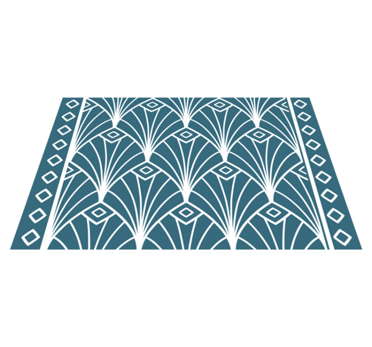 Podkładka sztuka współczesna niebiesko-biała - TenStickers