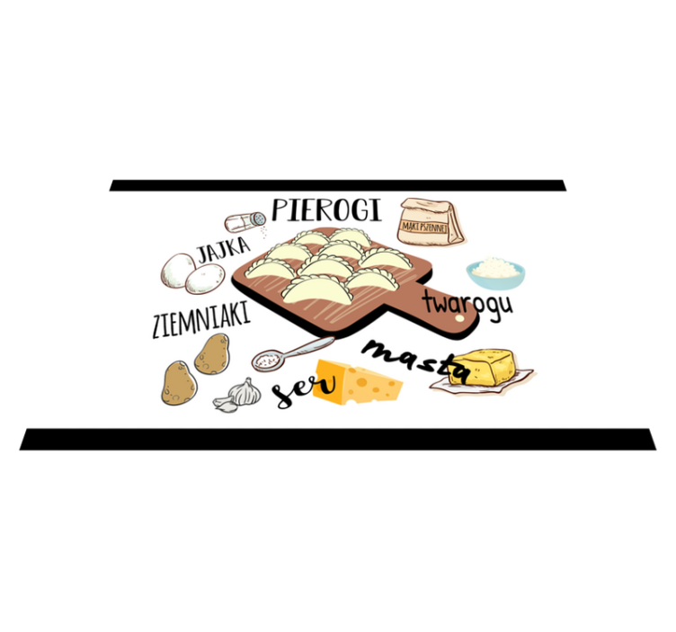 Podkładka na stół „pierogi ruskie” - TenStickers