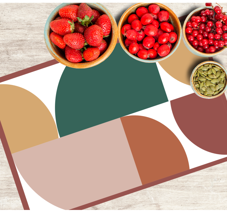 Podkładka na stół wzór geometryczny sztuka - TenStickers