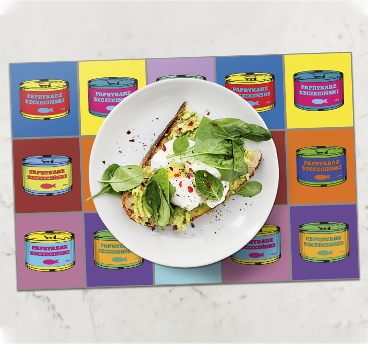 Oryginalna podkładka na stół "paprykarz" w stylu pop-art - TenStickers