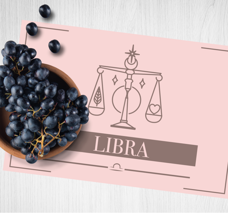 Podkładka na stół zodiak waga - TenStickers