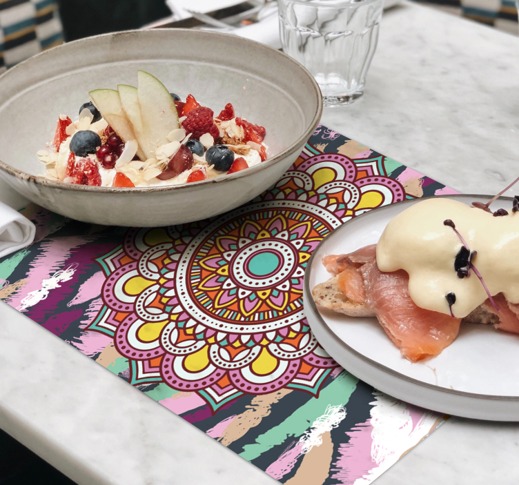 Oryginalne podkładki na stół mandala - TenStickers