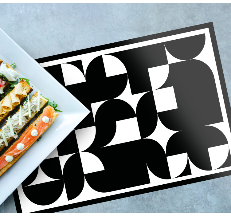 Podkładki na stół okrąg geometryczny wzór sztuk - TenStickers