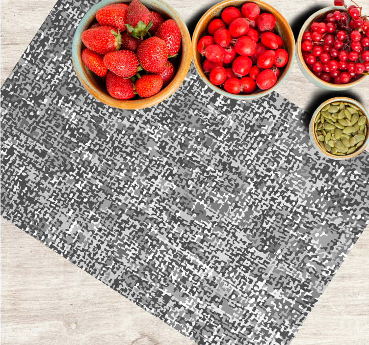 Podkładka imitacja włókien w odcieniu szarości - TenStickers