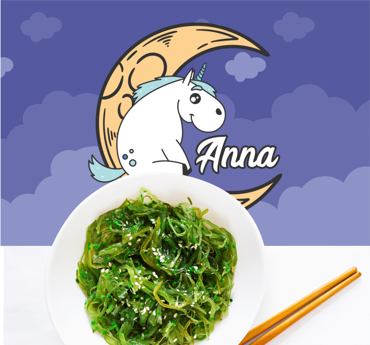 Podkładka na stół dla dzieci noc księżycowego jednorożca - TenStickers