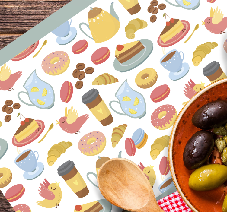 Podkładka na stół dla dzieci w kolorowe desery - TenStickers