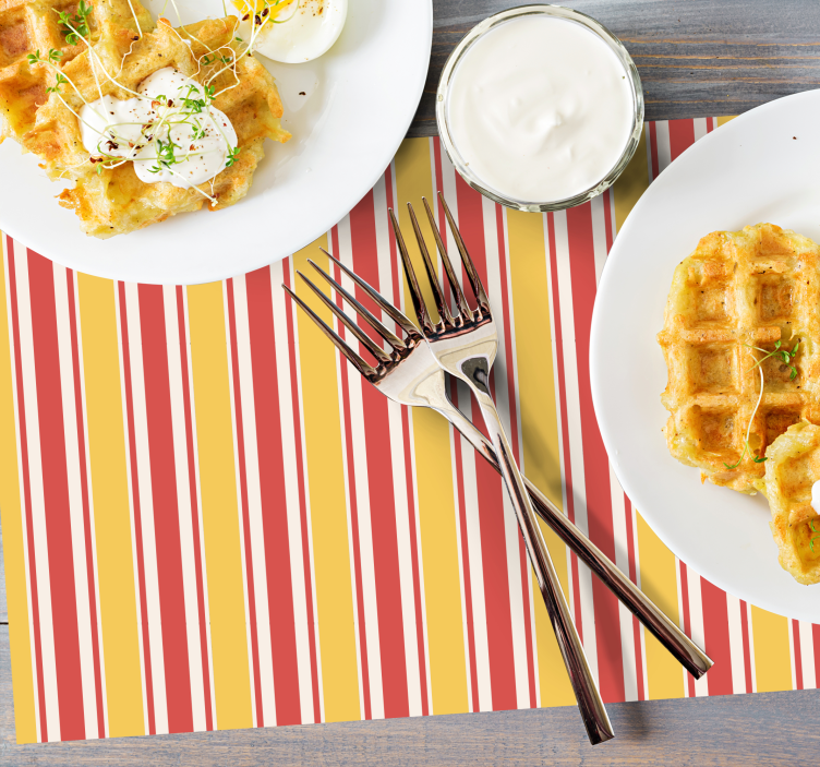 Podkładka na stół dla dzieci w kolorowe paski - TenStickers