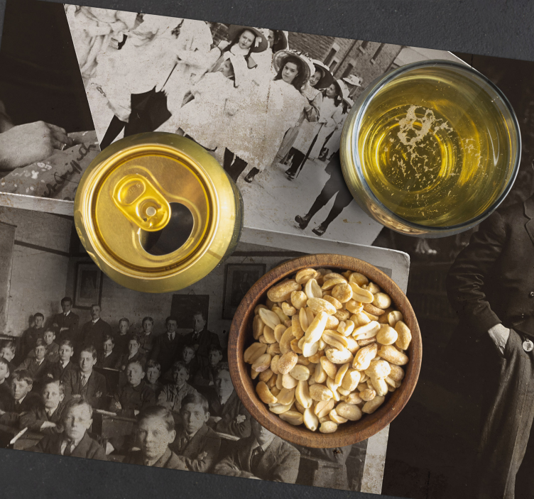 Podkładka na stół do domu z kolażem zdjęć vintage - TenStickers