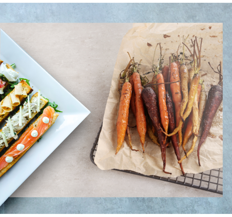 Podkładka na stół do restauracji pieczone kolorowe marchewki - TenStickers