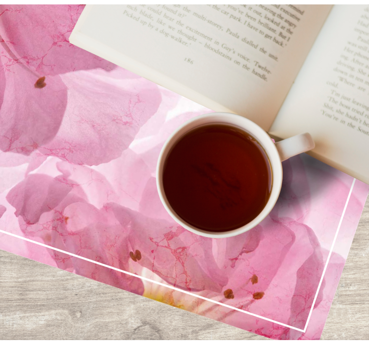 Podkładka na stół elegancka w delikatny kwiatowy wzór - TenStickers