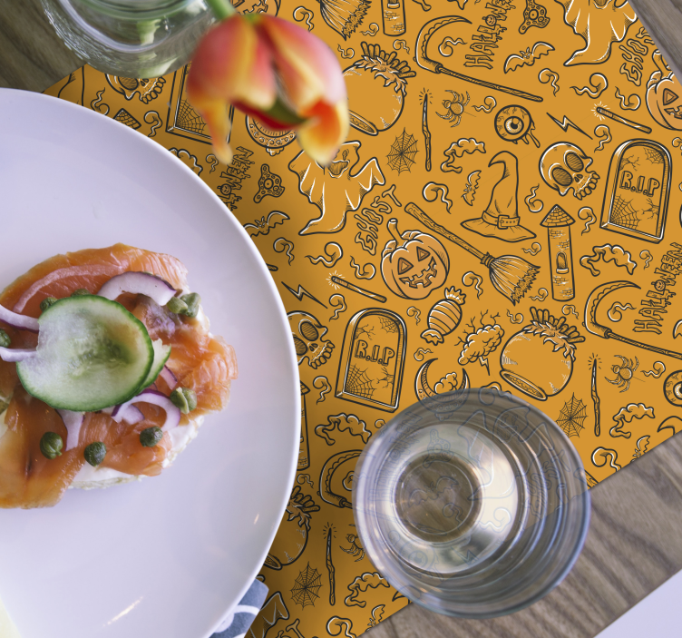 Podkładka na stół halloween złowieszcze motywy - TenStickers