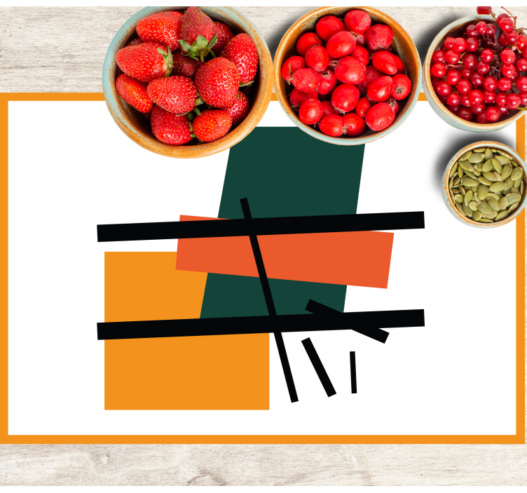 Podkładka na stół nowoczesna bloki geometryczne abstrakcyjne - TenStickers