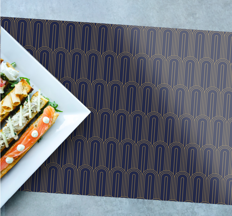 Podkładka na stół nowoczesna eleganckie Łukowate linia - TenStickers