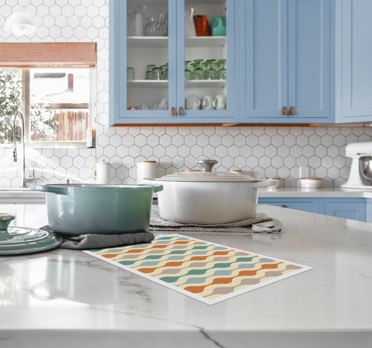 Podkładka na stół nowoczesna falisty wzór kolorów - TenStickers