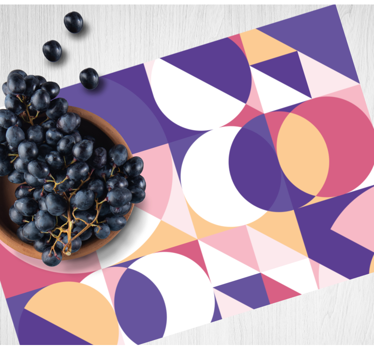 Podkładka na stół nowoczesna geometrii kolorów - TenStickers