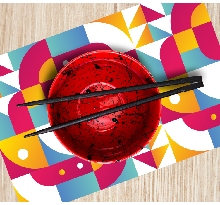 Podkładka na stół nowoczesna odważne wzory geometryczne - TenStickers